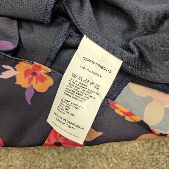 Trendyol Women's Floral Midi Dress Size EU 40 Vintage Inspired Ruffled Boho - Picture 13 of 13